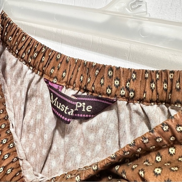 MUSTARD PIE • Girls 4  • Ruffle Victorian Boho Top • Brown Ruffle Swing Skirt - Picture 9 of 12